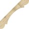 Ekena Millwork 4"W x 44"D x 44"H Olympic Rough Sawn Knee Brace, Douglas Fir BRC04X44X44OLY00RDF - alternate 3
